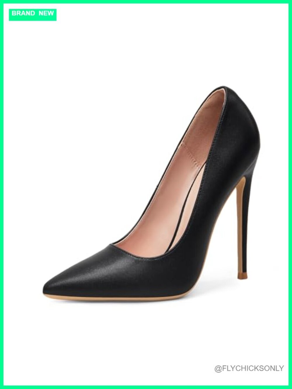 Pointed Toe Stiletto Pumps 4.7in High Heels Matte Party Shoes
